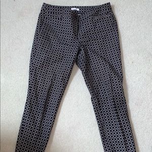 Black and white cotton pants